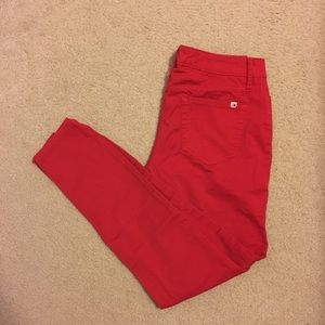 Tommy Hilfiger red skinny pants